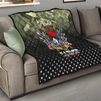 Veteran Dad Quilt I Am a Veteran Like My Father Before Me