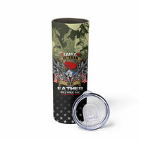 Veteran Dad Skinny Tumbler I Am a Veteran Like My Father Before Me