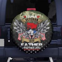 Veteran Dad Spare Tire Cover I Am a Veteran Like My Father Before Me