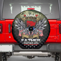 Veteran Dad Spare Tire Cover I Am a Veteran Like My Father Before Me
