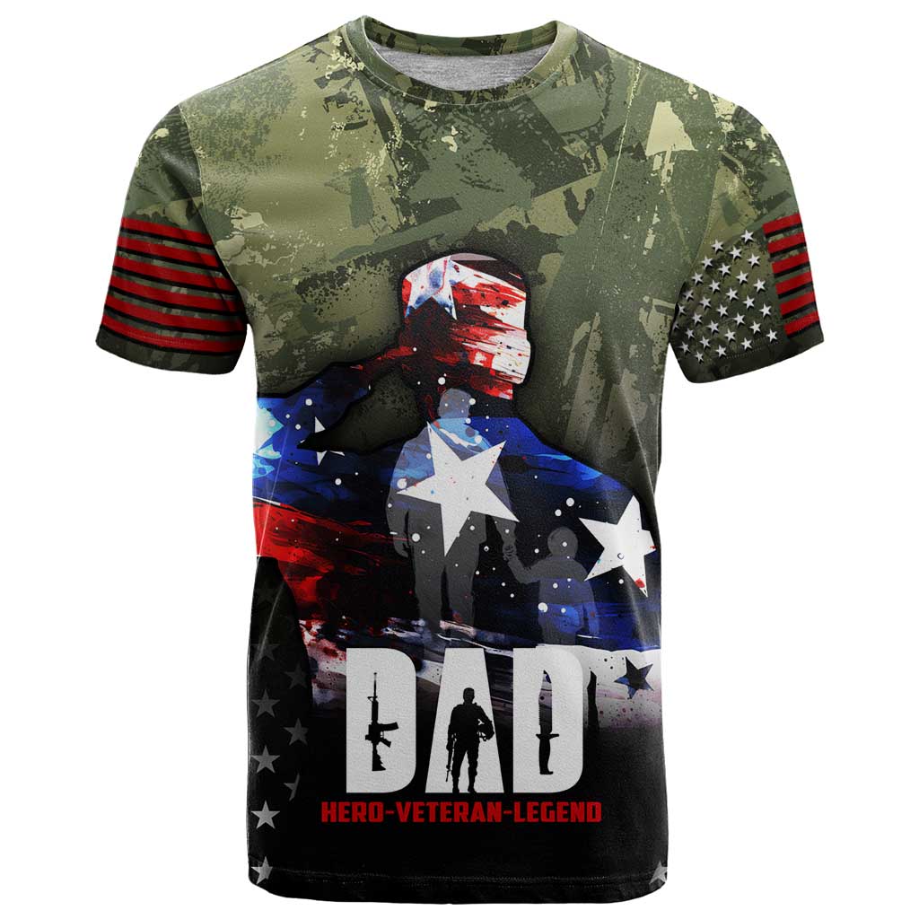Veteran Dad T Shirt I Am a Veteran Like My Father Before Me
