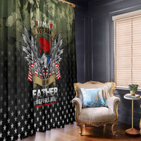 Veteran Dad Window Curtain I Am a Veteran Like My Father Before Me