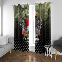 Veteran Dad Window Curtain I Am a Veteran Like My Father Before Me