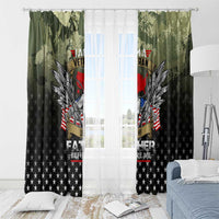 Veteran Dad Window Curtain I Am a Veteran Like My Father Before Me