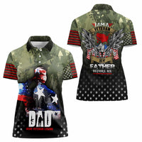 Veteran Dad Women Polo Shirt I Am a Veteran Like My Father Before Me