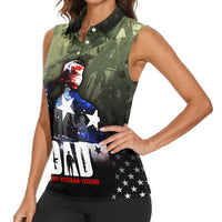 Veteran Dad Women Sleeveless Polo Shirt I Am a Veteran Like My Father Before Me
