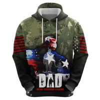 Veteran Dad Zip Hoodie I Am a Veteran Like My Father Before Me