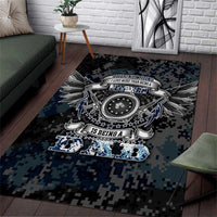 Veteran Hero Protector Husband Daddy Area Rug Veteran Fathers Day