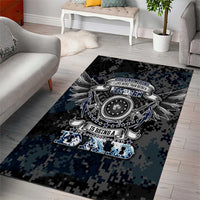 Veteran Hero Protector Husband Daddy Area Rug Veteran Fathers Day