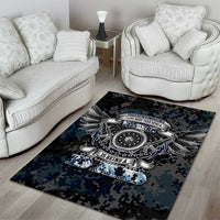 Veteran Hero Protector Husband Daddy Area Rug Veteran Fathers Day