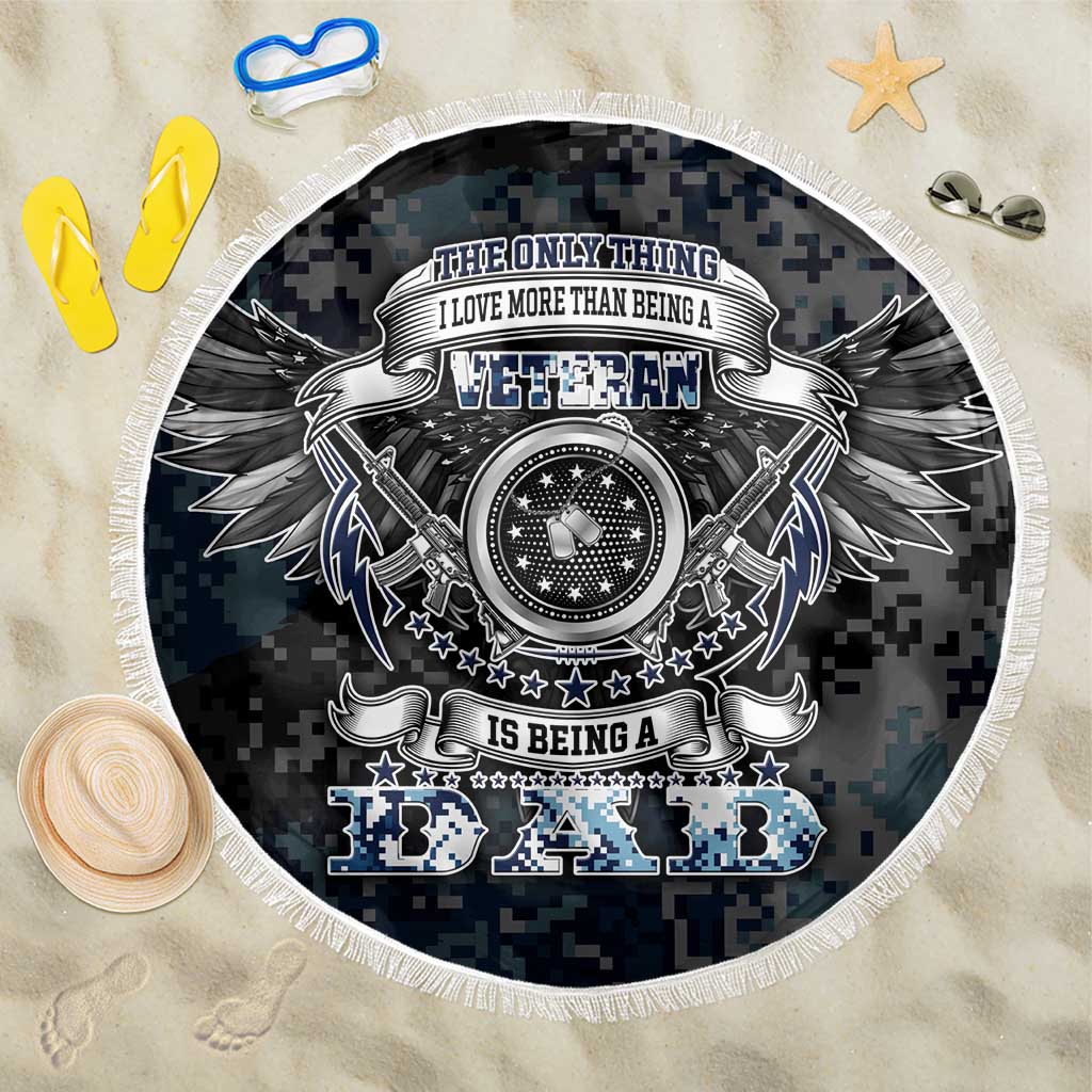 Veteran Hero Protector Husband Daddy Beach Blanket Veteran Fathers Day