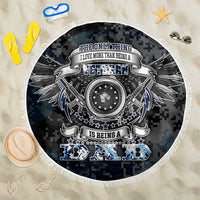 Veteran Hero Protector Husband Daddy Beach Blanket Veteran Fathers Day