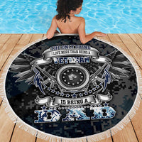 Veteran Hero Protector Husband Daddy Beach Blanket Veteran Fathers Day