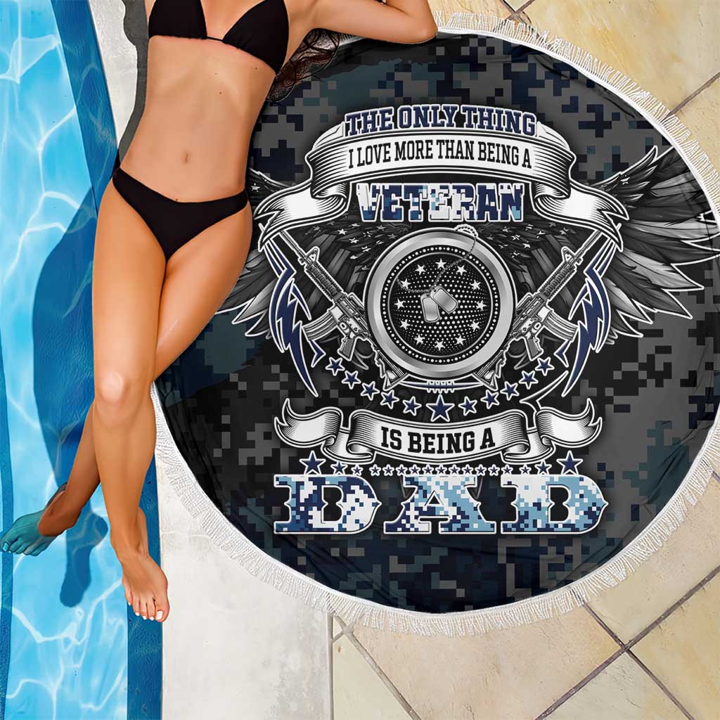 Veteran Hero Protector Husband Daddy Beach Blanket Veteran Fathers Day