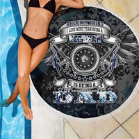 Veteran Hero Protector Husband Daddy Beach Blanket Veteran Fathers Day