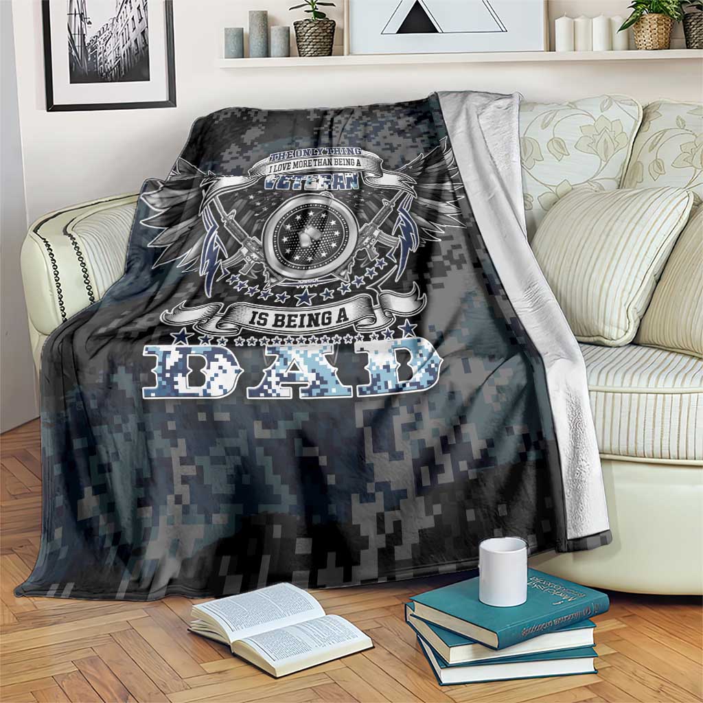 Veteran Hero Protector Husband Daddy Blanket Veteran Fathers Day