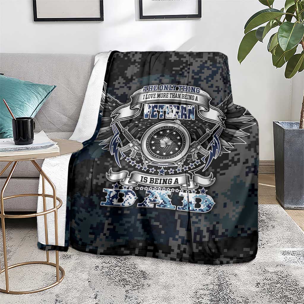 Veteran Hero Protector Husband Daddy Blanket Veteran Fathers Day