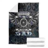 Veteran Hero Protector Husband Daddy Blanket Veteran Fathers Day