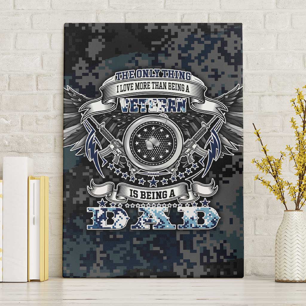 Veteran Hero Protector Husband Daddy Canvas Wall Art Veteran Fathers Day