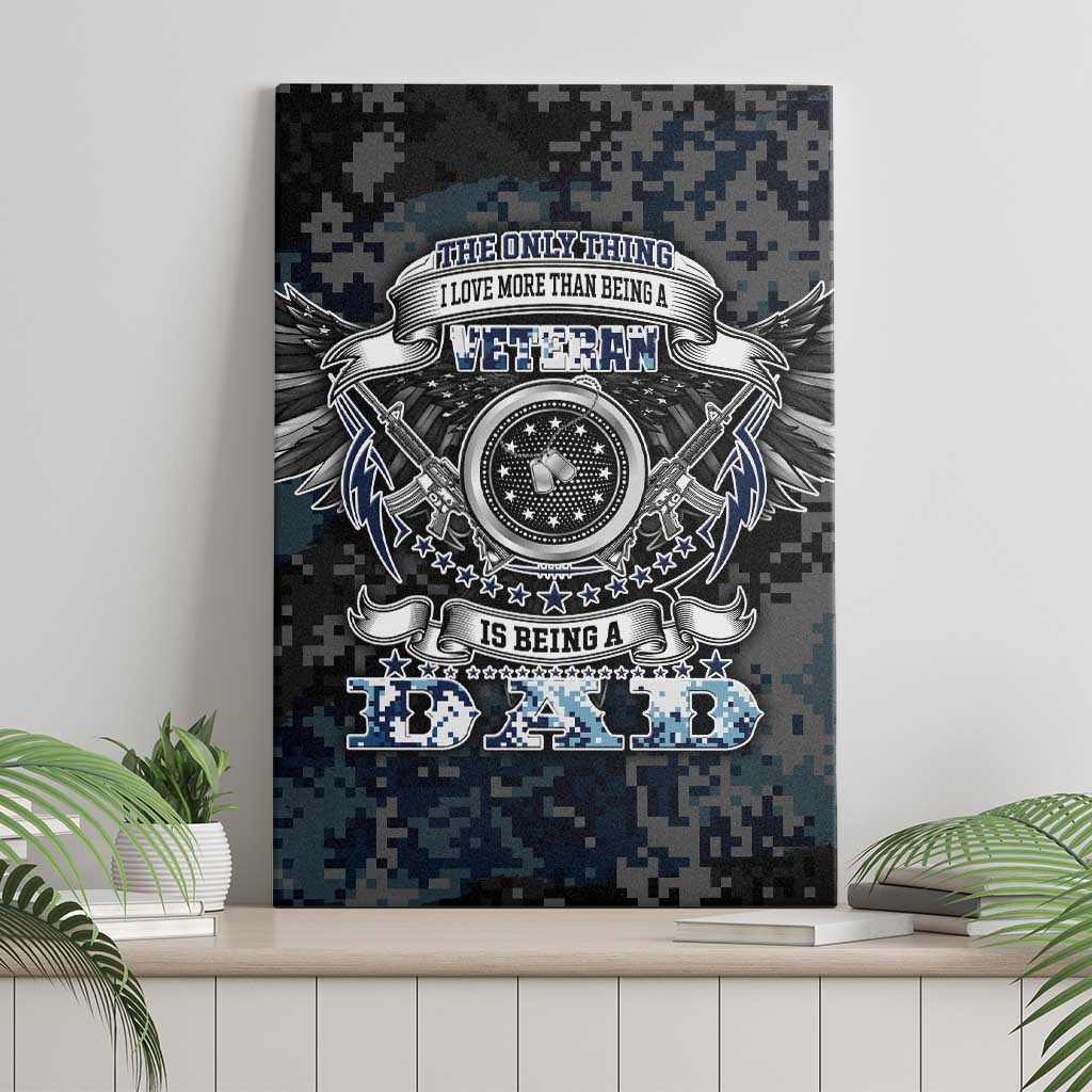 Veteran Hero Protector Husband Daddy Canvas Wall Art Veteran Fathers Day