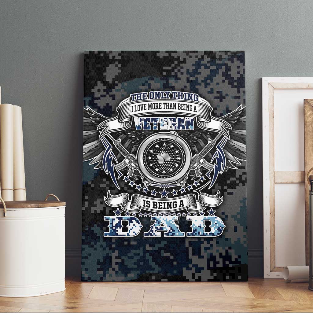 Veteran Hero Protector Husband Daddy Canvas Wall Art Veteran Fathers Day