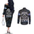 Veteran Hero Protector Husband Daddy Couples Matching Off The Shoulder Long Sleeve Dress and Long Sleeve Button Shirt Veteran Fathers Day