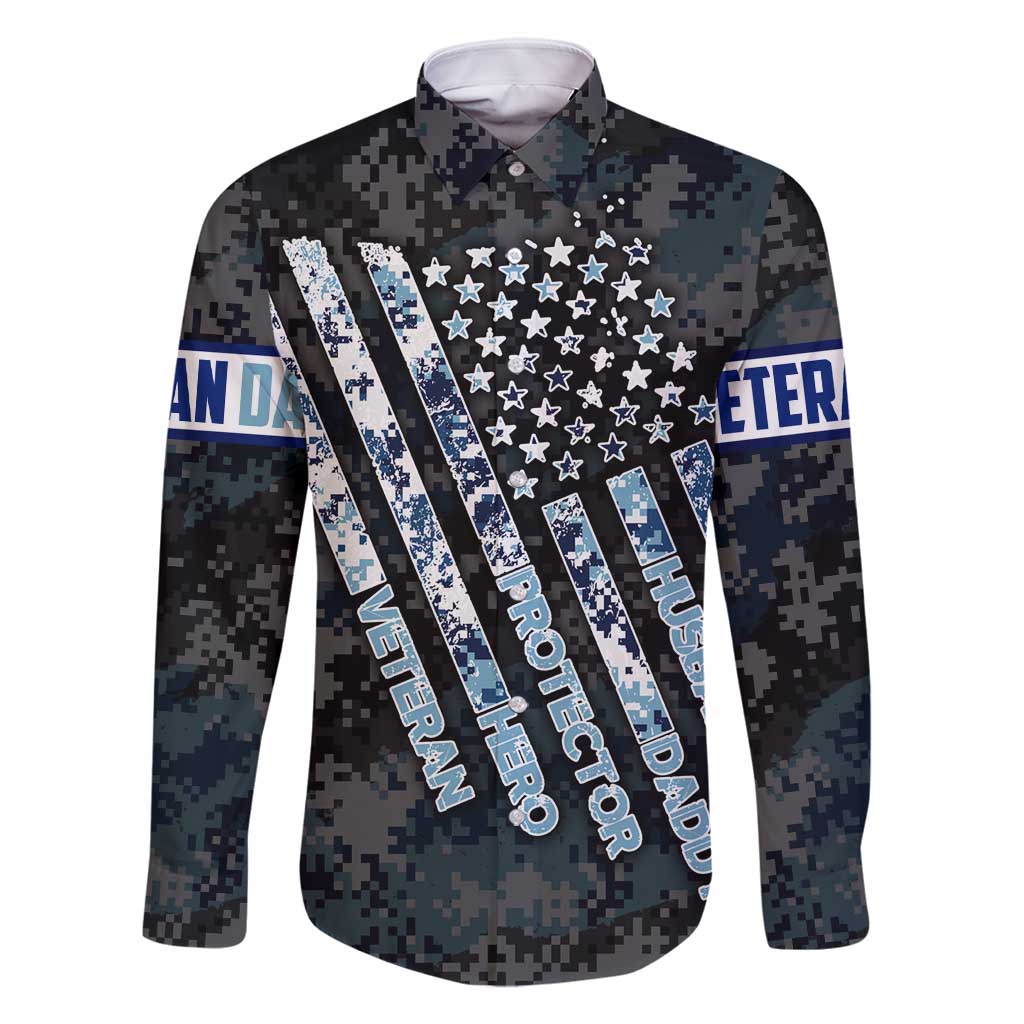 Veteran Hero Protector Husband Daddy Family Matching Mermaid Dress and Hawaiian Shirt Veteran Fathers Day