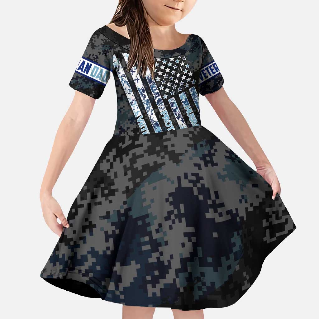 Veteran Hero Protector Husband Daddy Family Matching Summer Maxi Dress and Hawaiian Shirt Veteran Fathers Day