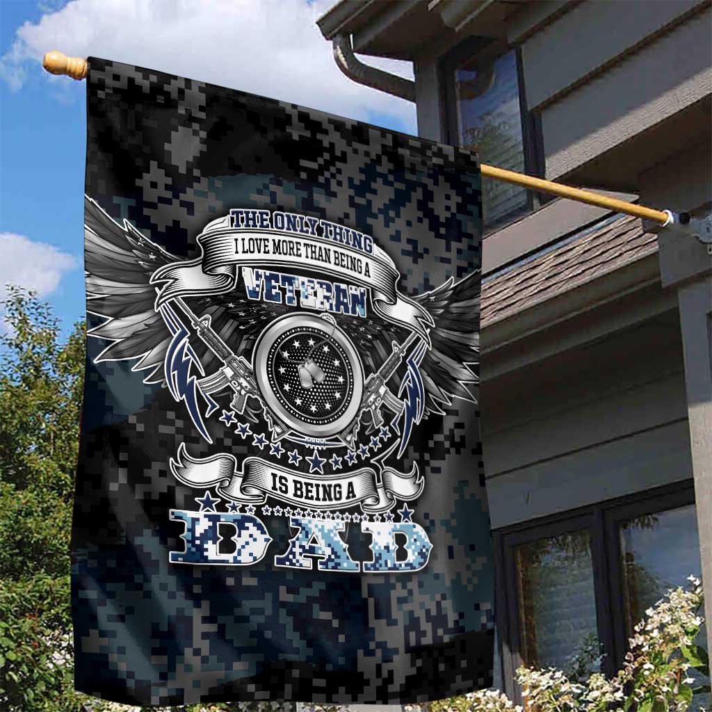 Veteran Hero Protector Husband Daddy Garden Flag Veteran Fathers Day