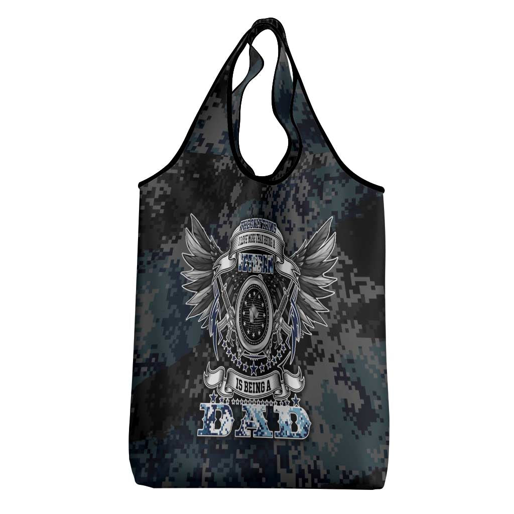 Veteran Hero Protector Husband Daddy Grocery Bag Veteran Fathers Day