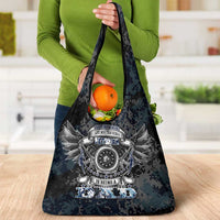 Veteran Hero Protector Husband Daddy Grocery Bag Veteran Fathers Day