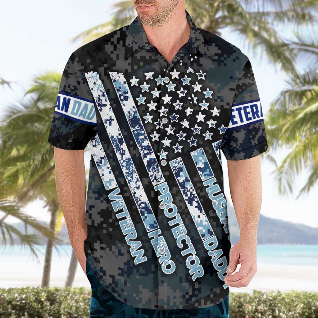 Veteran Hero Protector Husband Daddy Hawaiian Shirt Veteran Fathers Day