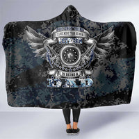 Veteran Hero Protector Husband Daddy Hooded Blanket Veteran Fathers Day