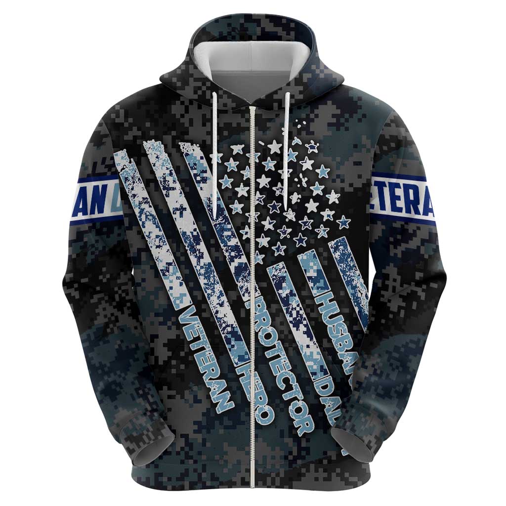 Veteran Hero Protector Husband Daddy Hoodie Veteran Fathers Day