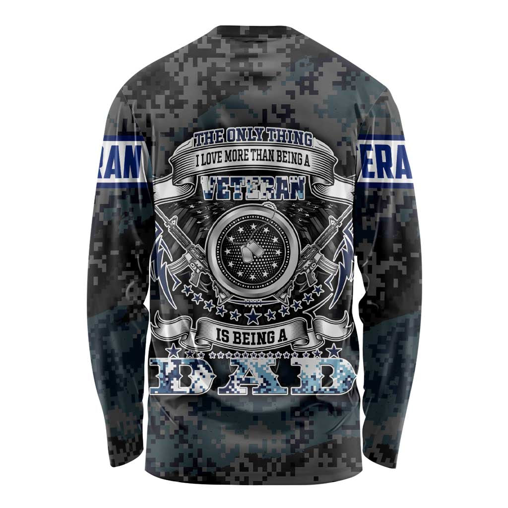 Veteran Hero Protector Husband Daddy Long Sleeve Shirt Veteran Fathers Day