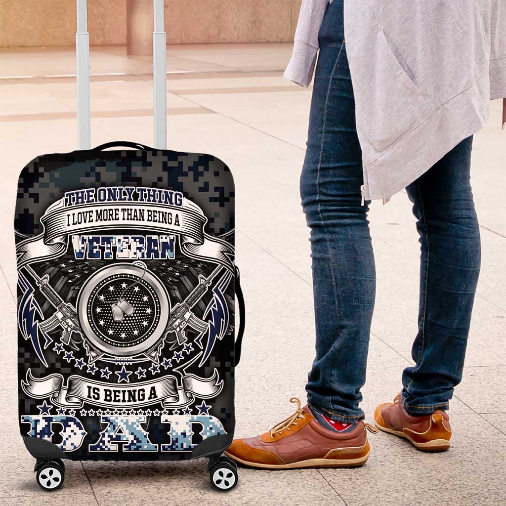 Veteran Hero Protector Husband Daddy Luggage Cover Veteran Fathers Day