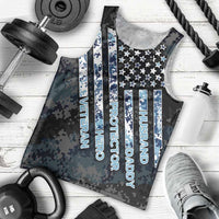 Veteran Hero Protector Husband Daddy Men Tank Top Veteran Fathers Day