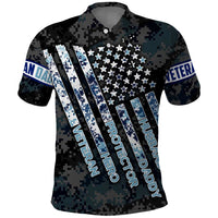 Veteran Hero Protector Husband Daddy Polo Shirt Veteran Fathers Day