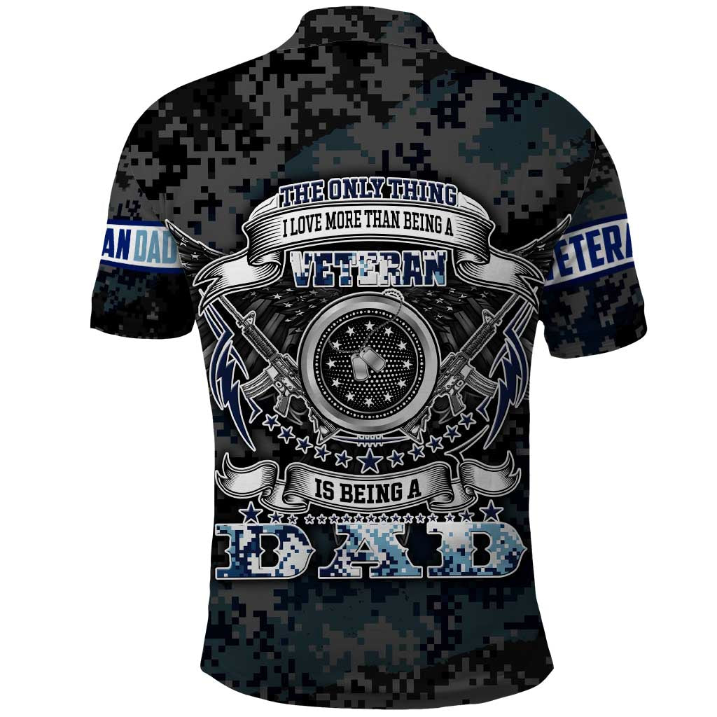 Veteran Hero Protector Husband Daddy Polo Shirt Veteran Fathers Day