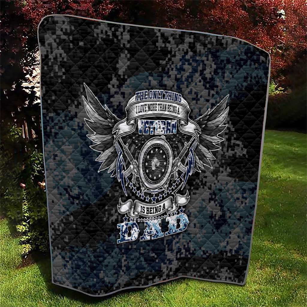 Veteran Hero Protector Husband Daddy Quilt Veteran Fathers Day