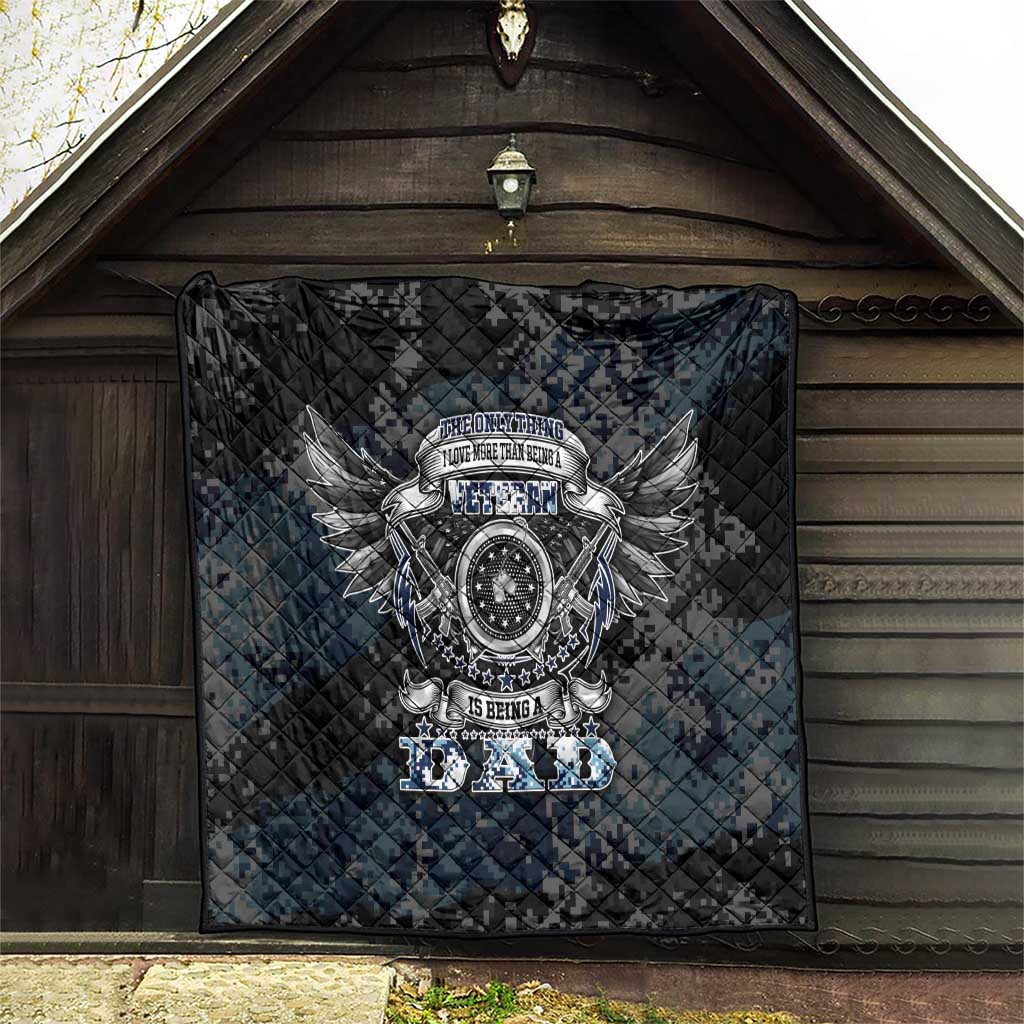 Veteran Hero Protector Husband Daddy Quilt Veteran Fathers Day