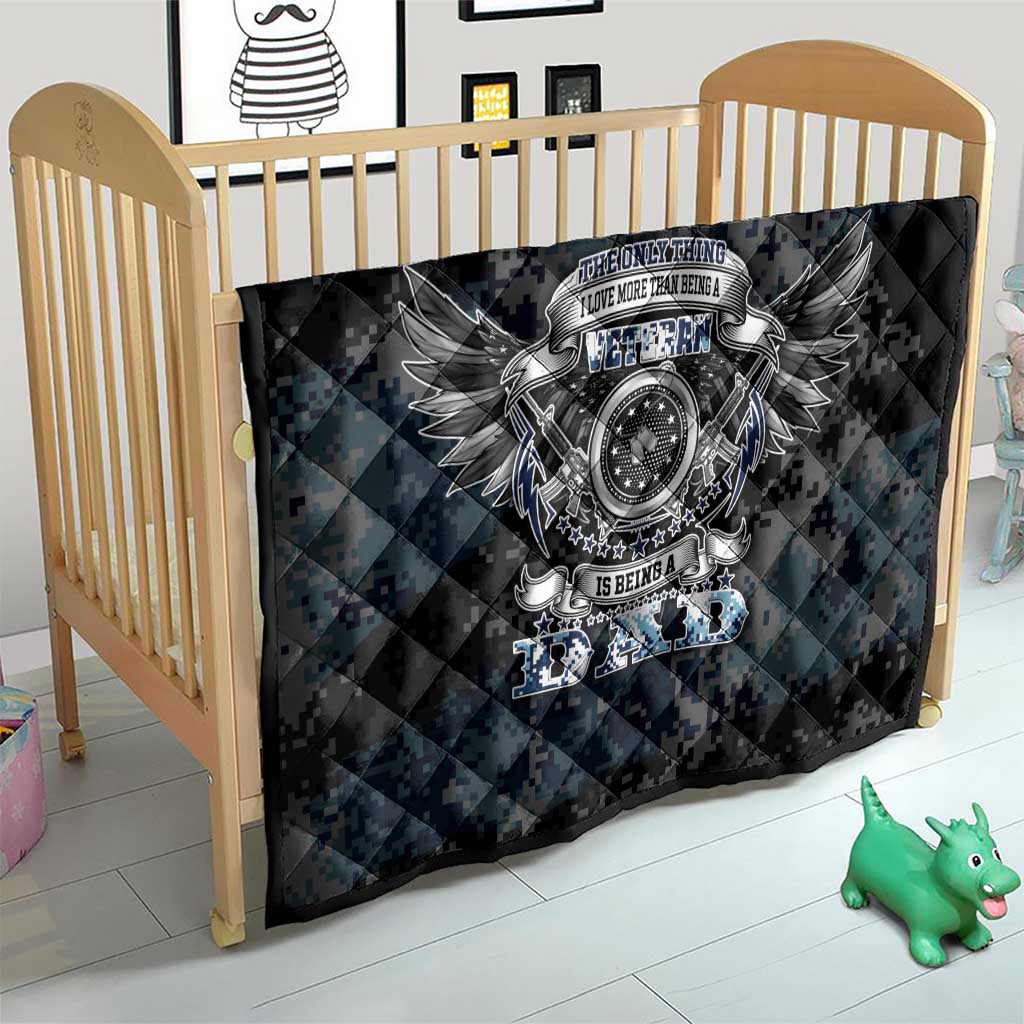 Veteran Hero Protector Husband Daddy Quilt Veteran Fathers Day