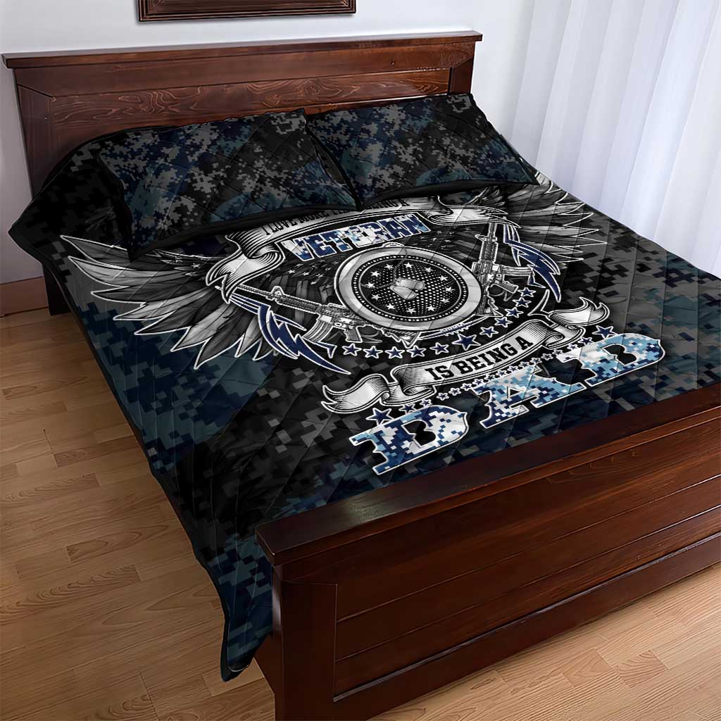 Veteran Hero Protector Husband Daddy Quilt Bed Set Veteran Fathers Day
