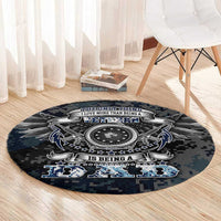 Veteran Hero Protector Husband Daddy Round Carpet Veteran Fathers Day