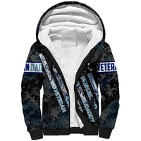 Veteran Hero Protector Husband Daddy Sherpa Hoodie Veteran Fathers Day