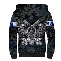Veteran Hero Protector Husband Daddy Sherpa Hoodie Veteran Fathers Day