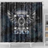Veteran Hero Protector Husband Daddy Shower Curtain Veteran Fathers Day