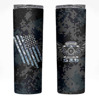 Veteran Hero Protector Husband Daddy Skinny Tumbler Veteran Fathers Day