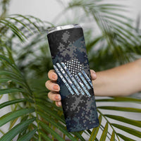 Veteran Hero Protector Husband Daddy Skinny Tumbler Veteran Fathers Day