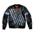 Veteran Hero Protector Husband Daddy Sleeve Zip Bomber Jacket Veteran Fathers Day